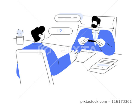 Respond to citizen complaints abstract concept vector illustration. 116173361