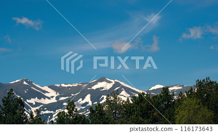 Snowy mountain peaks Snowy mountain peaks 116173643