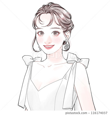 穿著肩帶洋裝的女人 116174037