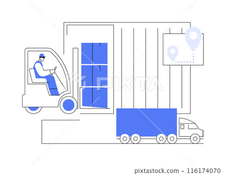 Load unit formation abstract concept vector illustration. 116174070