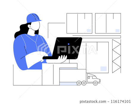 Order placement abstract concept vector illustration. Order placement abstract concept vector illustration. 116174101