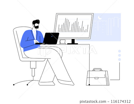 Venture capitalist abstract concept vector illustration. 116174312