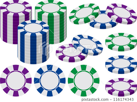 Casino chip illustration collection 116174343