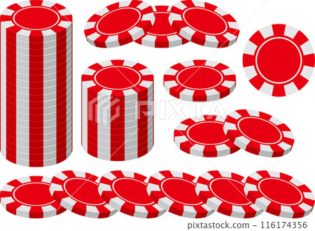 Casino chip illustration collection 116174356