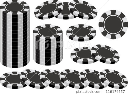Casino chip illustration collection 116174357