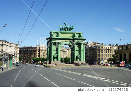 Narva Triumphal Arch in St. Petersburg Narva Triumphal Arch in St. Petersburg 116174418