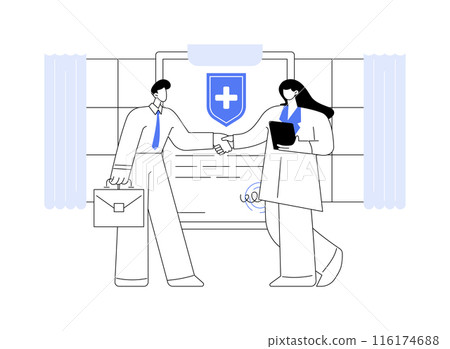 Health insurance for business owners abstract concept vector illustration. 116174688