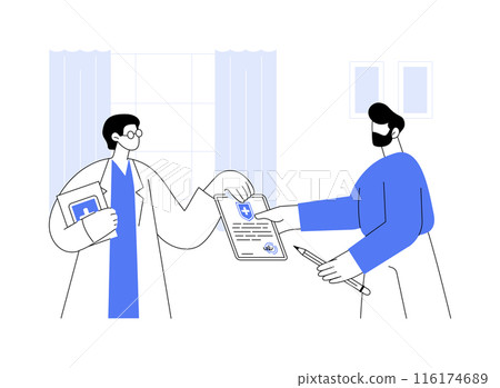 Health insurance abstract concept vector illustration. 116174689