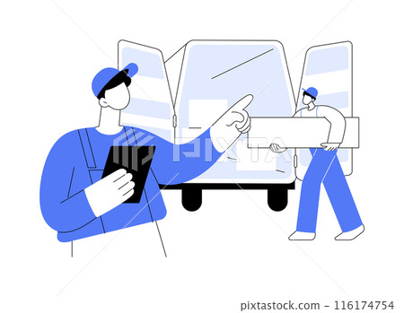 Making inventory abstract concept vector illustration. 116174754