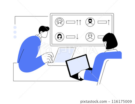 Sales leaderboard abstract concept vector illustration. Sales leaderboard abstract concept vector illustration. 116175009