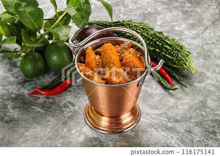 Indian cuisine - homemade mutter paneer Indian cuisine - homemade mutter paneer 116175141