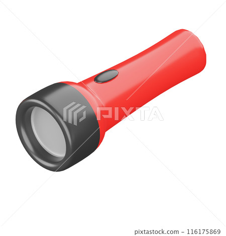 手電筒的 3D 插圖 116175869
