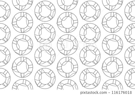 Lifebuoy Pattern Coloring Page 116176018