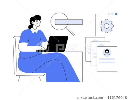 Talent search abstract concept vector illustration. Talent search abstract concept vector illustration. 116176048