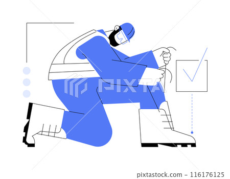Work boots abstract concept vector illustration. Work boots abstract concept vector illustration. 116176125