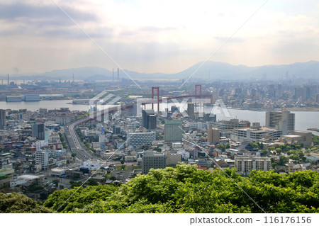 View from Takatoyama Observatory (Kitakyushu City, Fukuoka Prefecture) 116176156