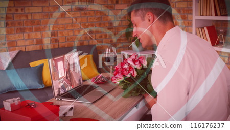 Caucasian couple preparing for romantic celebration 116176237