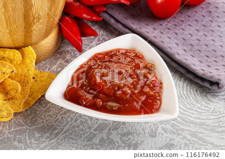 Spicy mexican sauce Salsa dip Spicy mexican sauce Salsa dip 116176492