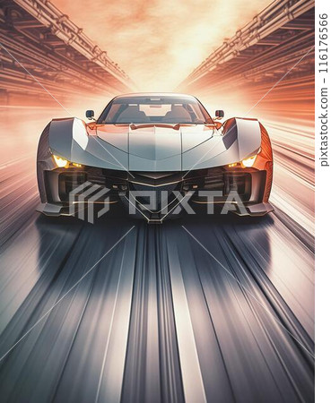 A futuristic monster car that explodes 116176566