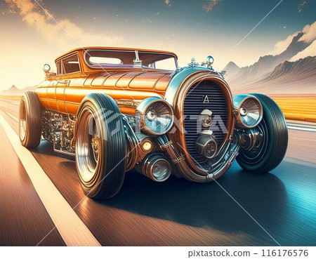 近未來的怪獸汽車爆炸 116176576