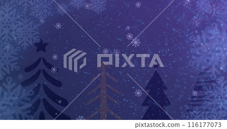 This image features glowing blue and purple particles moving and twisting in a seamless loop against 116177073