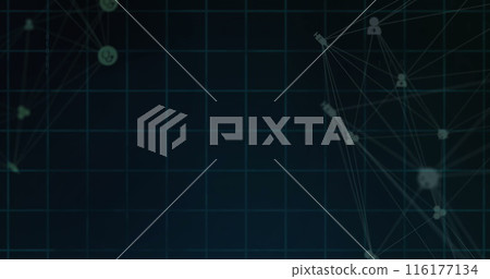 Image of data processing over black background Image of data processing over black background 116177134