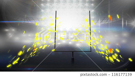Image of sparks over american football stadium 116177139