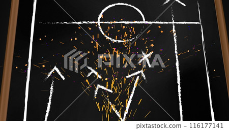 Image of confetti over stadium drawing Image of confetti over stadium drawing 116177141