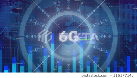 Image of data processing over 6g text Image of data processing over 6g text 116177143