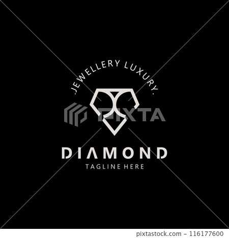 Jewelry Logo Template Design, diamond shop, accessories fashion Design elegant 116177600