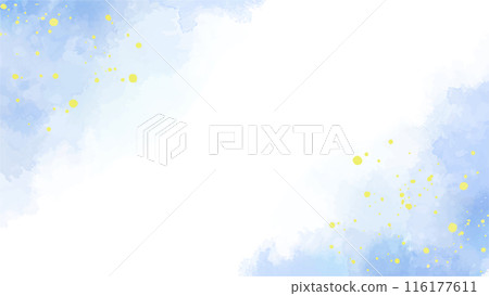 Watercolor texture banner background material Blue Summer image Horizontal 16:9 Watercolor texture banner background material Blue Summer image Horizontal 16:9 116177611