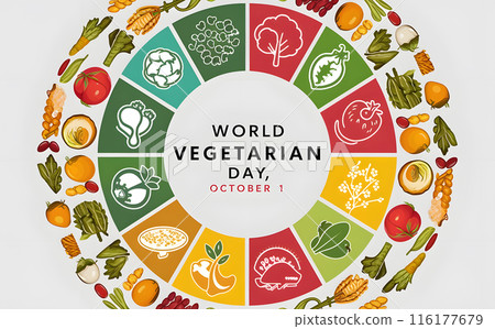 Representing various aspects of plant-based eating 116177679