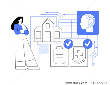 AI-Supported Customer Retention abstract concept vector illustration. 116177714