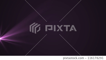 Image of light on dark violet background 116178291