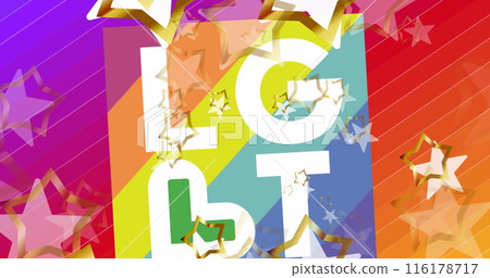 Image of stars over lgbt text Image of stars over lgbt text 116178717