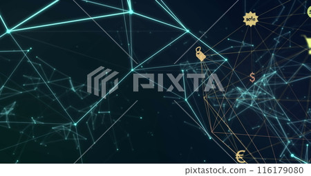 Image of data processing over network of connections 116179080