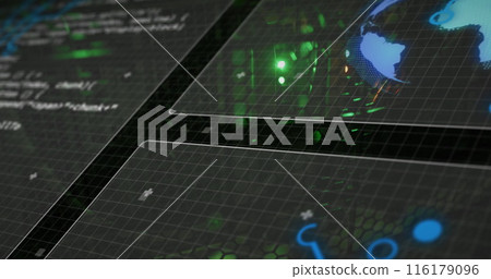Image of data processing over computer servers 116179096
