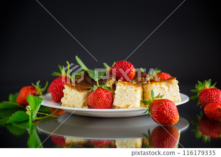 red ripe strawberry spring on a white background red ripe strawberry spring on a white background 116179335