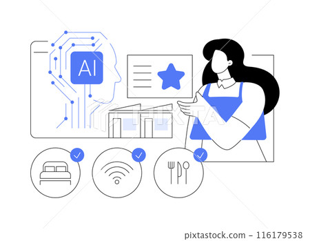 AI-Personalized Marketing abstract concept vector illustration. 116179538