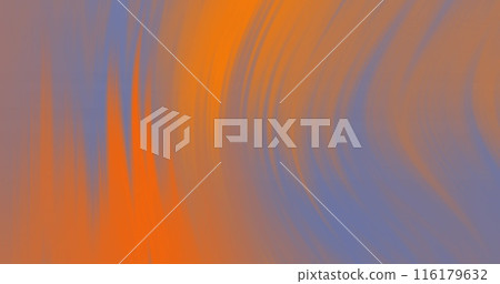Image of orange light trails over blue background Image of orange light trails over blue background 116179632