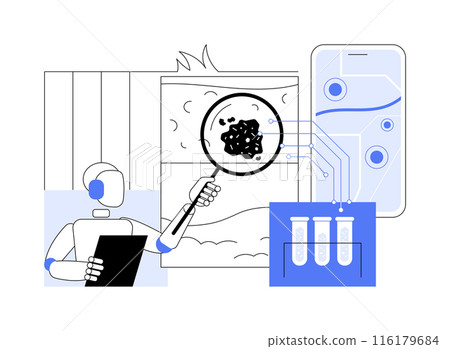 AI-Analyzed Soil Health abstract concept vector illustration. 116179684