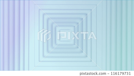 Image of 3d squares pattern moving on seamless loop on white background 116179731