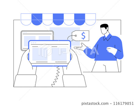 Testing device isolated cartoon vector illustrations. Testing device isolated cartoon vector illustrations. 116179851