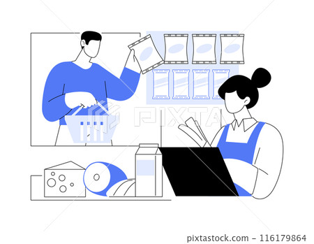 Check out counter isolated cartoon vector illustrations. Check out counter isolated cartoon vector illustrations. 116179864