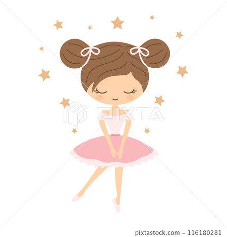little ballerina in pink dress little ballerina in pink dress 116180281