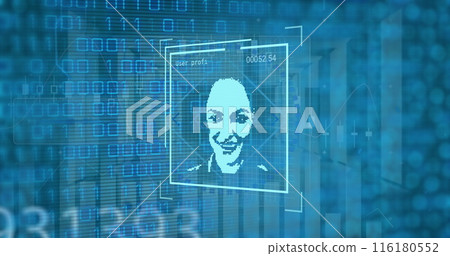 Image of digital interface over data processing Image of digital interface over data processing 116180552