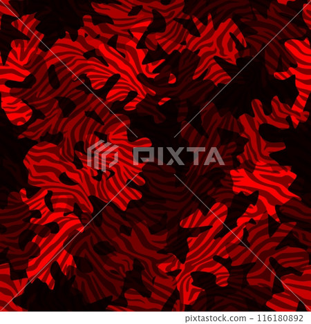 Camouflage pattern background. Classic clothing style masking camo repeat print 116180892