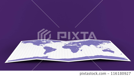 Image of planes moving over world map 116180927