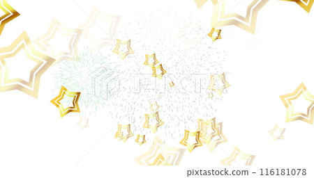 Image of stars falling over white background Image of stars falling over white background 116181078
