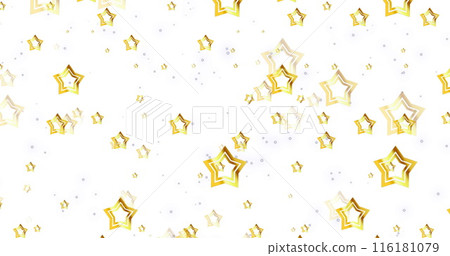 Image of stars falling over white background 116181079